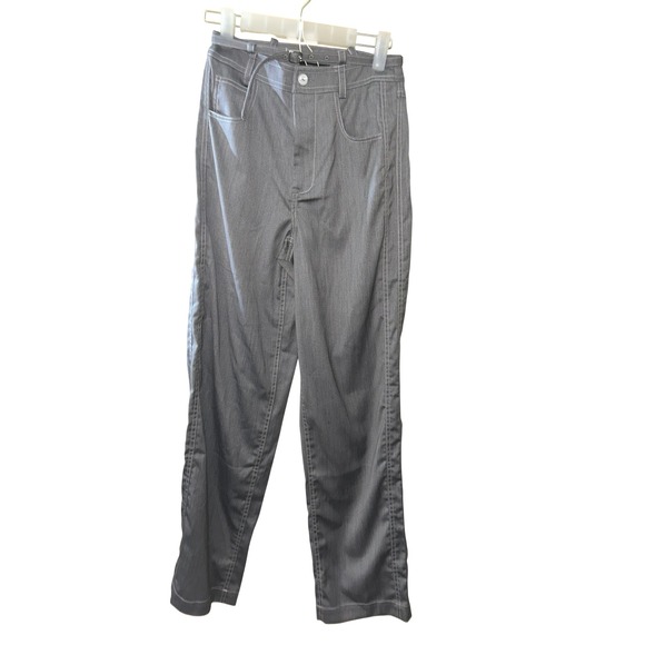 C Pants - C/MEO COLLECTIVE Capable Pant Grey‎ Marle Contrast Stitch Straight Leg Womens XS